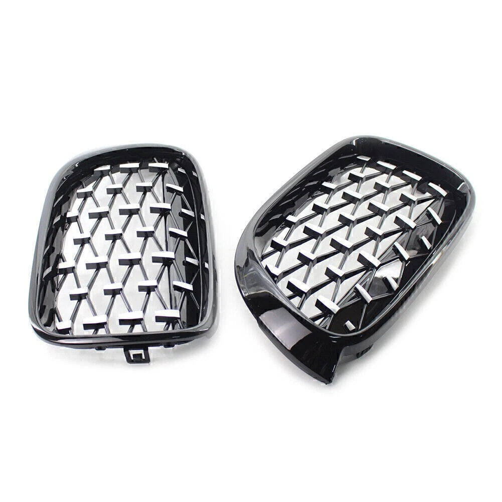 Fit BMW X3 F25 /X4 F26 2014-2017 Diamond Meteor Latest Style Front Kidney Grille