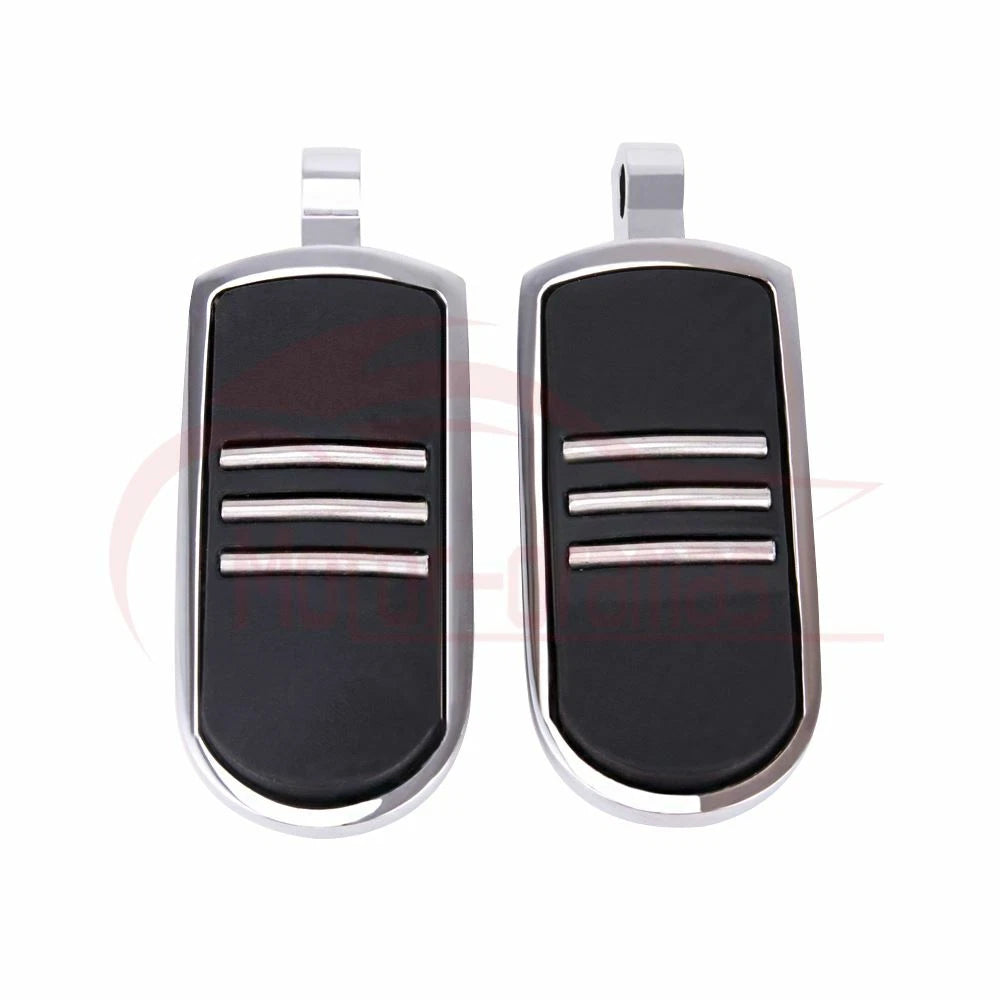 Pair Male Mount Foot Pegs Footrests For Harley Touring Sportster Softail Dyna US