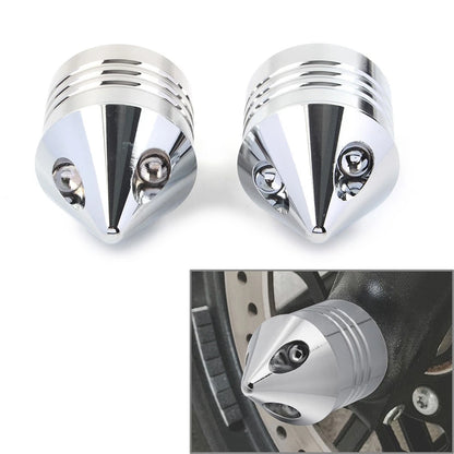 Chrome Front Axle Cap Nut Cover For Harley Electra Glide Sportster FLHX