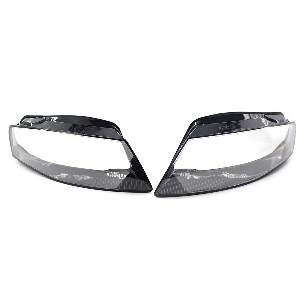 Headlight Lens Shell Cover Lampshade For Audi A4 B8 2009-2012 Transparent Pair