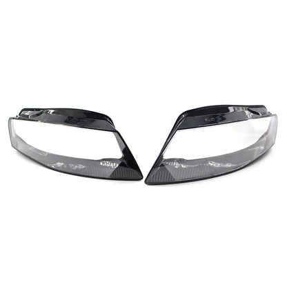 Headlight Lens Shell Cover Lampshade For Audi A4 B8 2009-2012 Transparent Pair