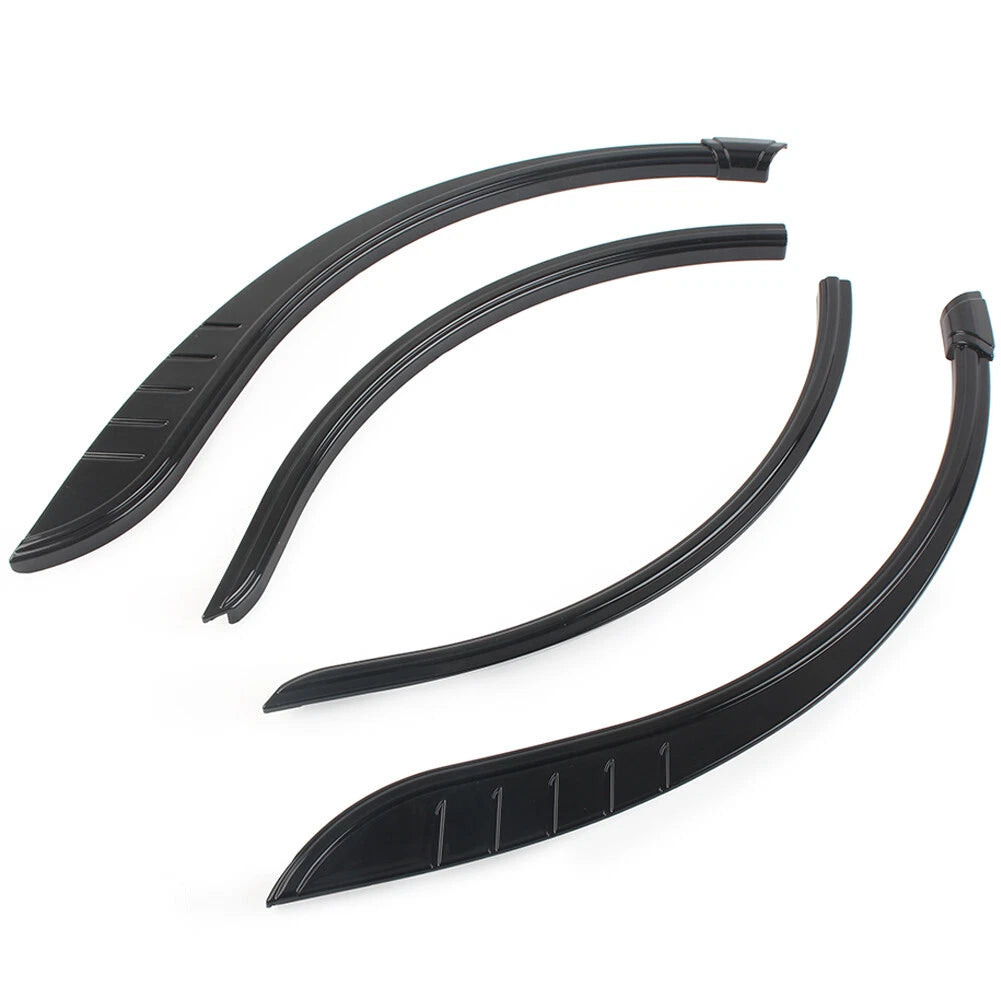 For Harley Tri-Glide Ultra FLHTCUTG Rear Fender Flares Skirts Trim Accent Black