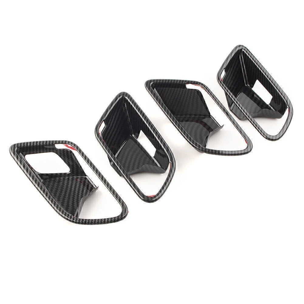 4pcs Carbon Fiber Inner Handle Bowl Covers For Mercedes-Benz A-Class W177 2019