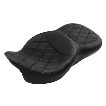 Black Driver Passenger Seat Fit For Harley Touring Road Glide King 2009-2023 10