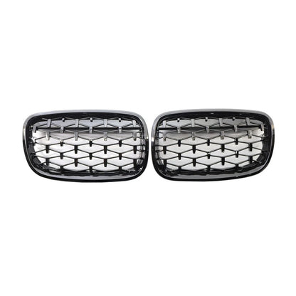 Front Bumper Kidney Grill Diamond Grille For BMW X5 E70 X6 E71