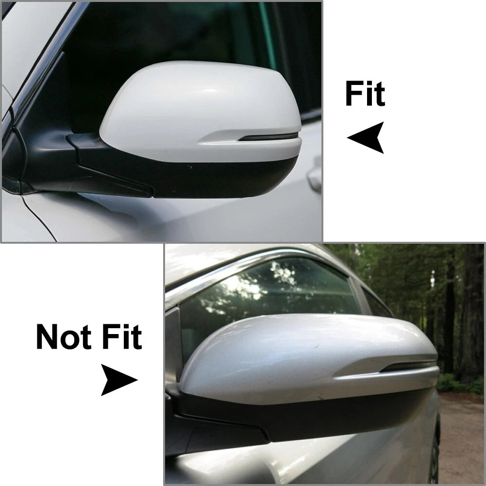 Carbon Fiber style Rearview Side Mirror Cover Caps Trim For Honda CR-V 2017-2019