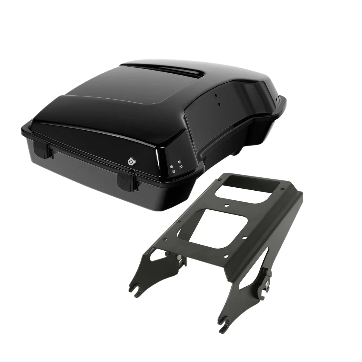 Razor Trunk Black Mount Rack Fit For Harley Touring Models 2009-2013