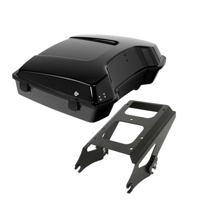 Razor Trunk Black Mount Rack Fit For Harley Touring Models 2009-2013