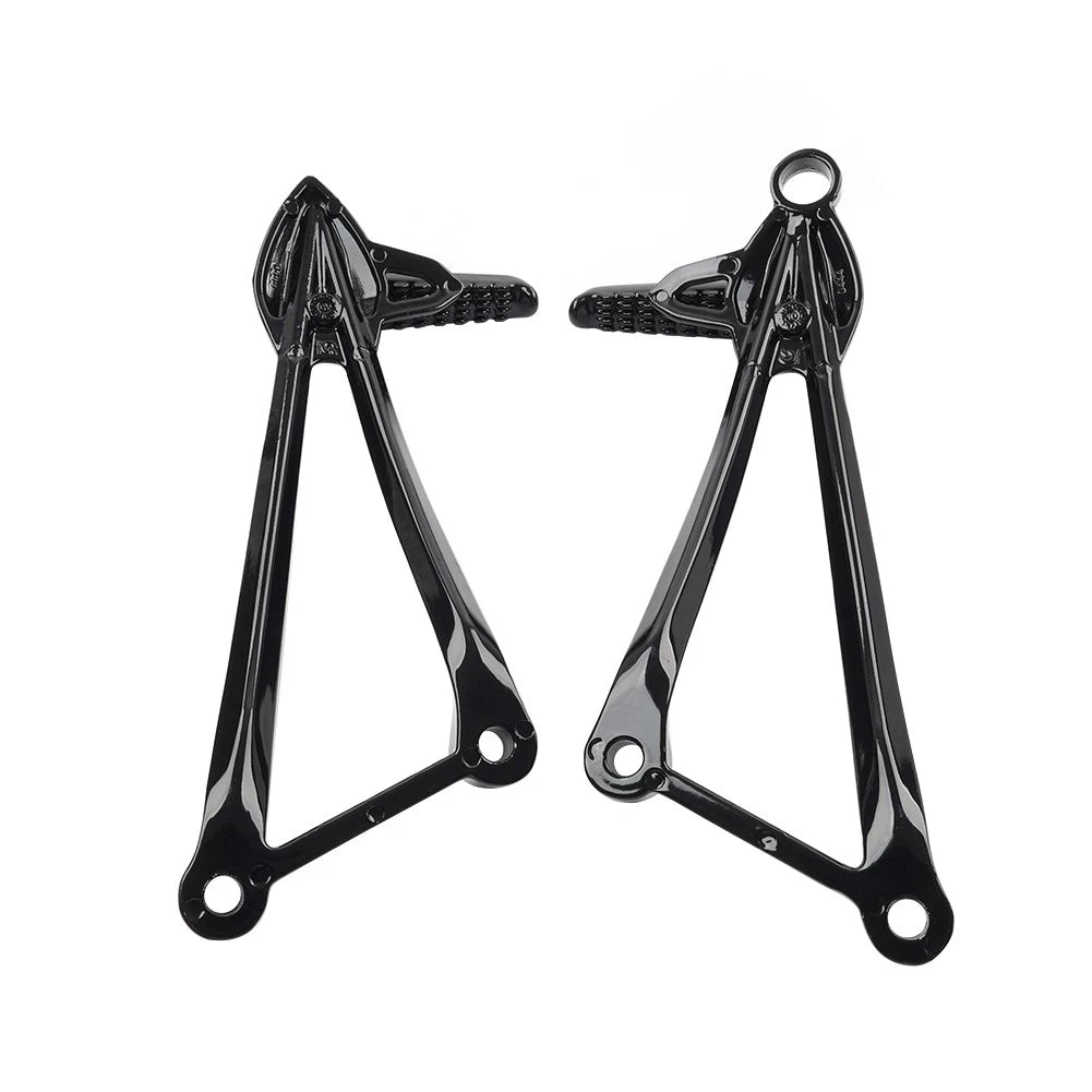 Rear Passenger Footpegs Pegs Bracket For Kawasaki Ninja ZX6R 09-24 ZX10R 2008-10