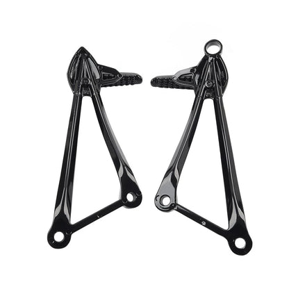 Rear Passenger Footpegs Pegs Bracket For Kawasaki Ninja ZX6R 09-24 ZX10R 2008-10
