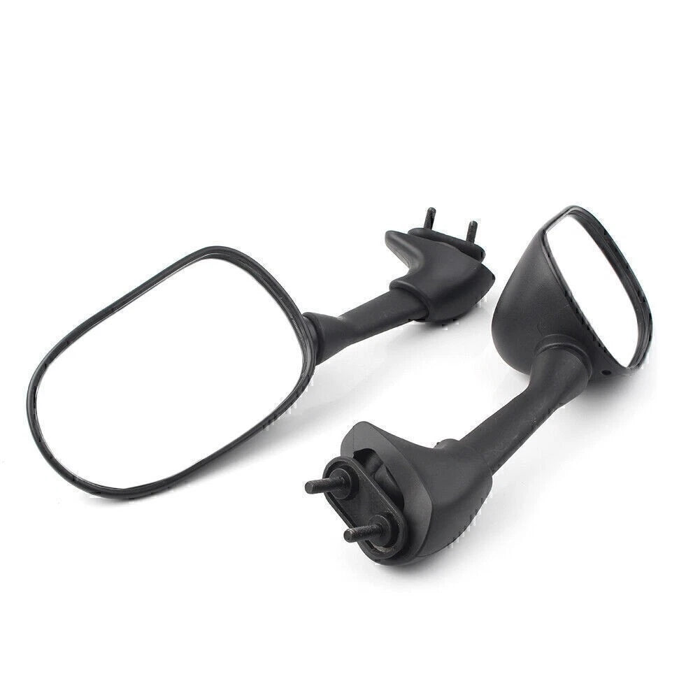 Pair Rearview Side Mirror for Yamaha YZF R6 2001 2002 Black ABS Plastic Shell