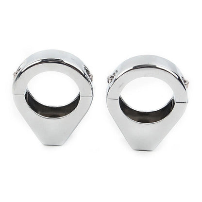 39mm Moto Mount Headlight Bracket Fork Clamp Turn Signal Clamp Chrome Universal
