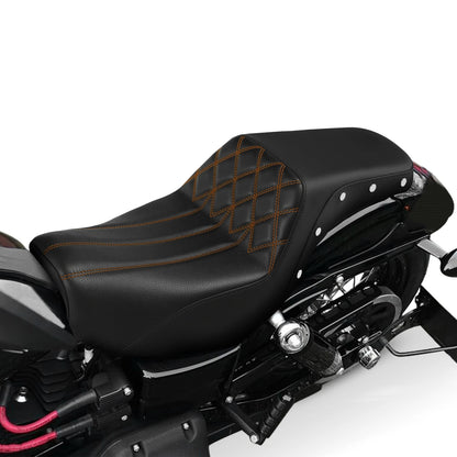 Driver Passenger Seat Fit For Harley Dyna Super Glide Fat Bob 2006-2017 US Black