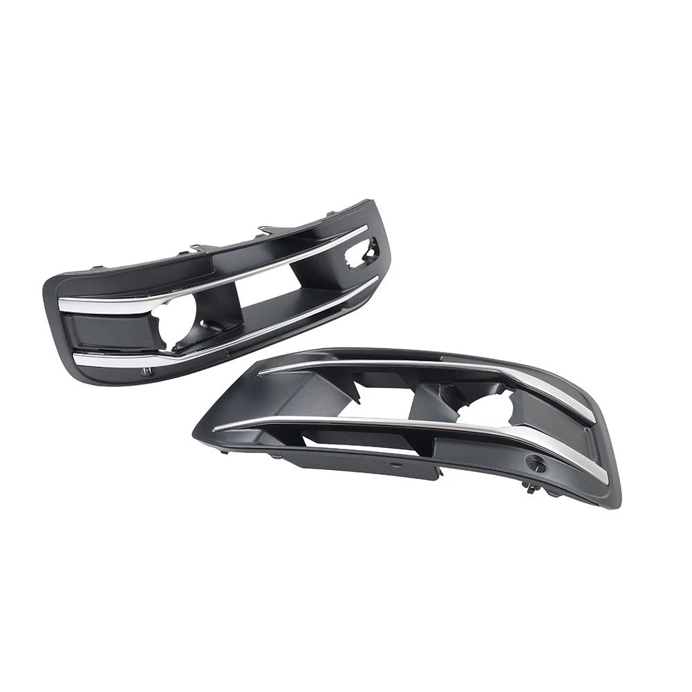 1 Pair Front Bumper Fog Light Grille Cover For Audi Q7 2016-2019 4M0807681AA