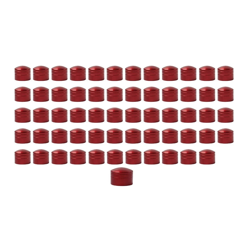 60X Engine Screw Bolt Cover Kit Red For Harley Fat Boy Electra Glide Dyna Red