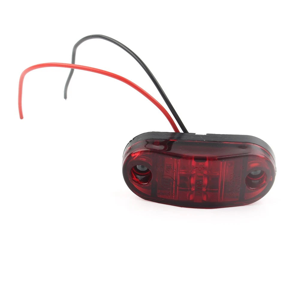 2 SMD LED Side Marker Light Identification Light For Truck Trailer RV SUV Red