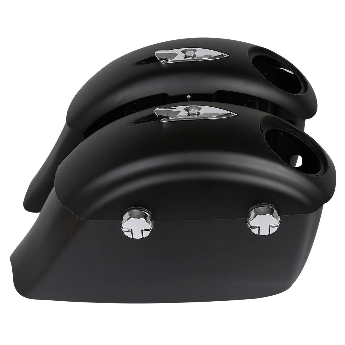 Matt Black Saddlebag Audio Lid Electronic Latch For Indian Chieftain Roadmaster