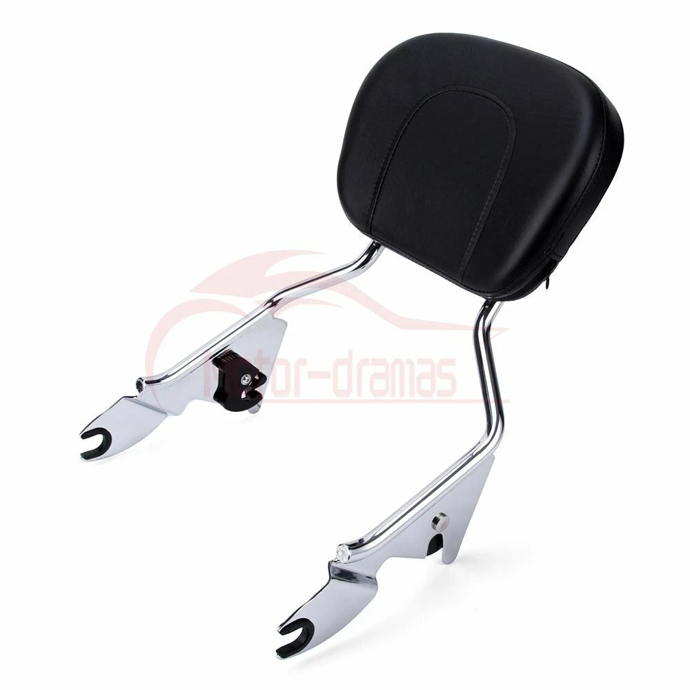 Detachable Backrest Sissy Bar & Pad For Harley 09-2023 Electra Street Road Glide