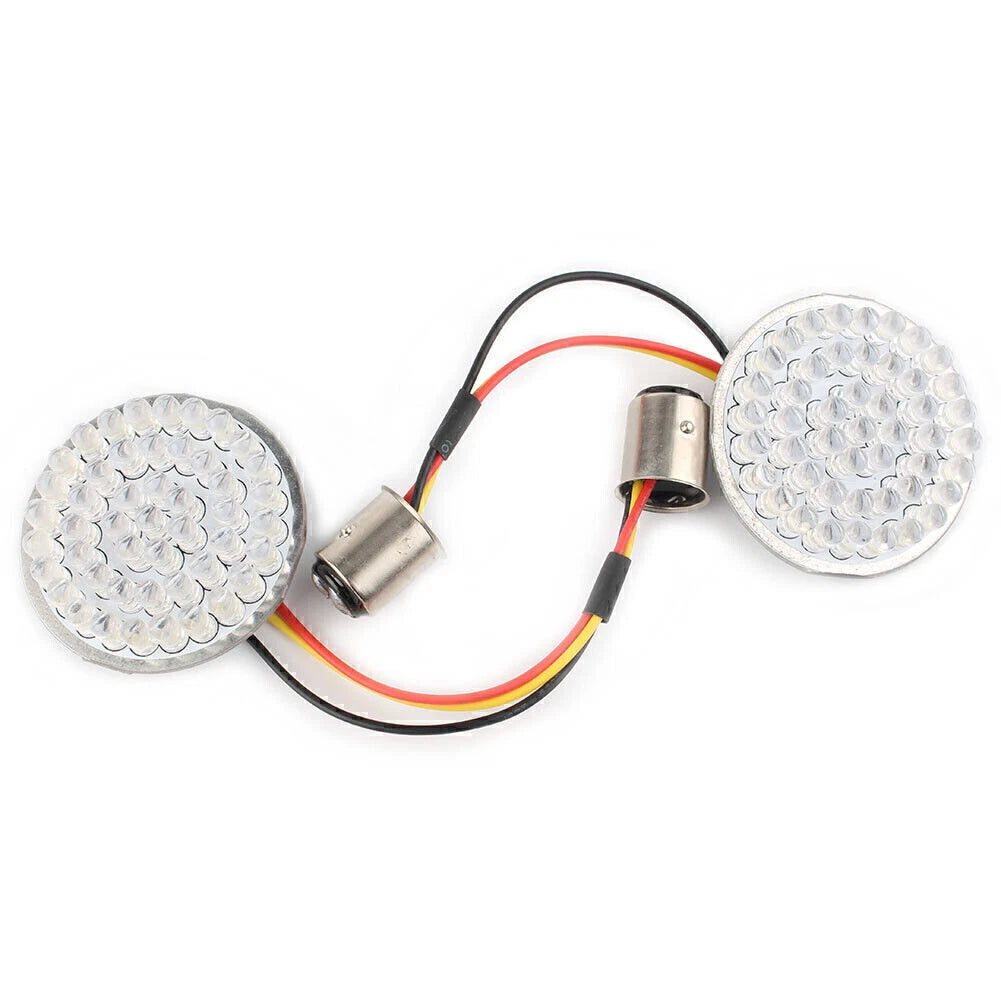 48-SMD LED Turn Signal Light Bulb Lamp  Fit Bobber Chopper Cafe Racer