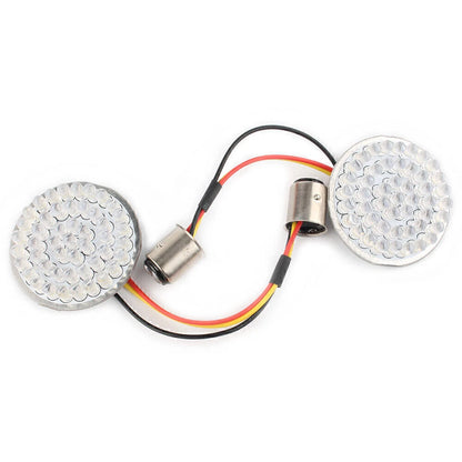 48-SMD LED Turn Signal Light Bulb Lamp  Fit Bobber Chopper Cafe Racer