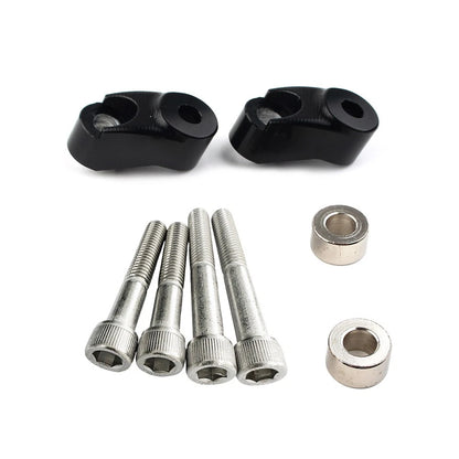 Black Short Front Turn Signal Mounts 39mm 49mm Forks for Harley Sportster FXR