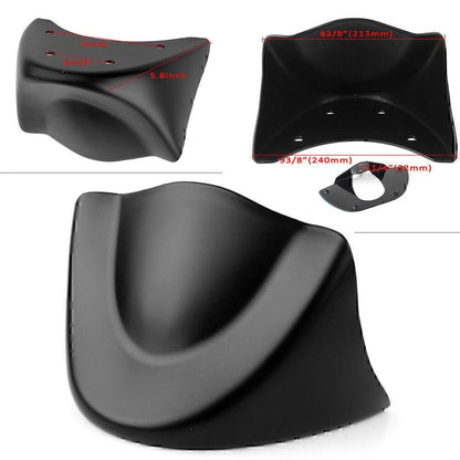Matte Black Front Chin Spoiler Air Dam Fairing For Harley Dyna FXD FXDB
