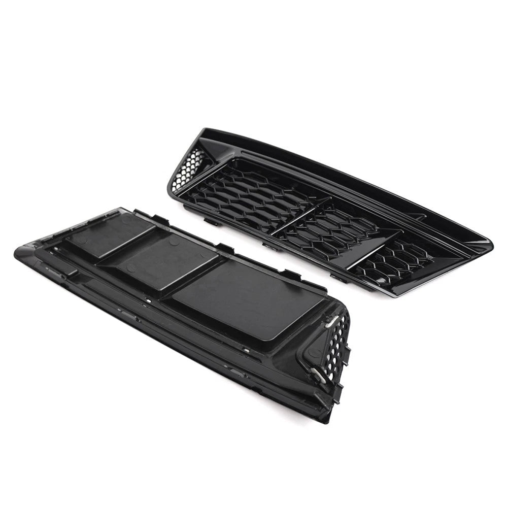 Front Bumper Lower Grill Fog Light Grille For Audi A4 B9 2016-2018