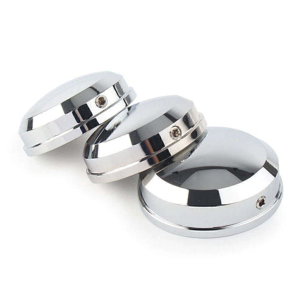 Upper Fork Stem Nut Covers Kit Chrome for Harley FLSS FLSTF FLSTFB FLSTFBS USA