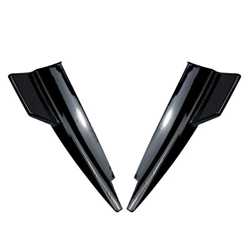 Black Rear Bumper Splitter Side Vent Kit For Mercedes Benz CLA-Class C117 13-19