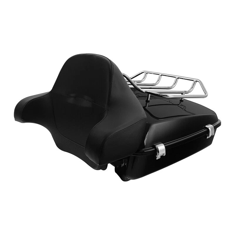 Chopped Trunk Mount Rack Docking Kit Pad Fit For Harley Street Road Glide 09-13