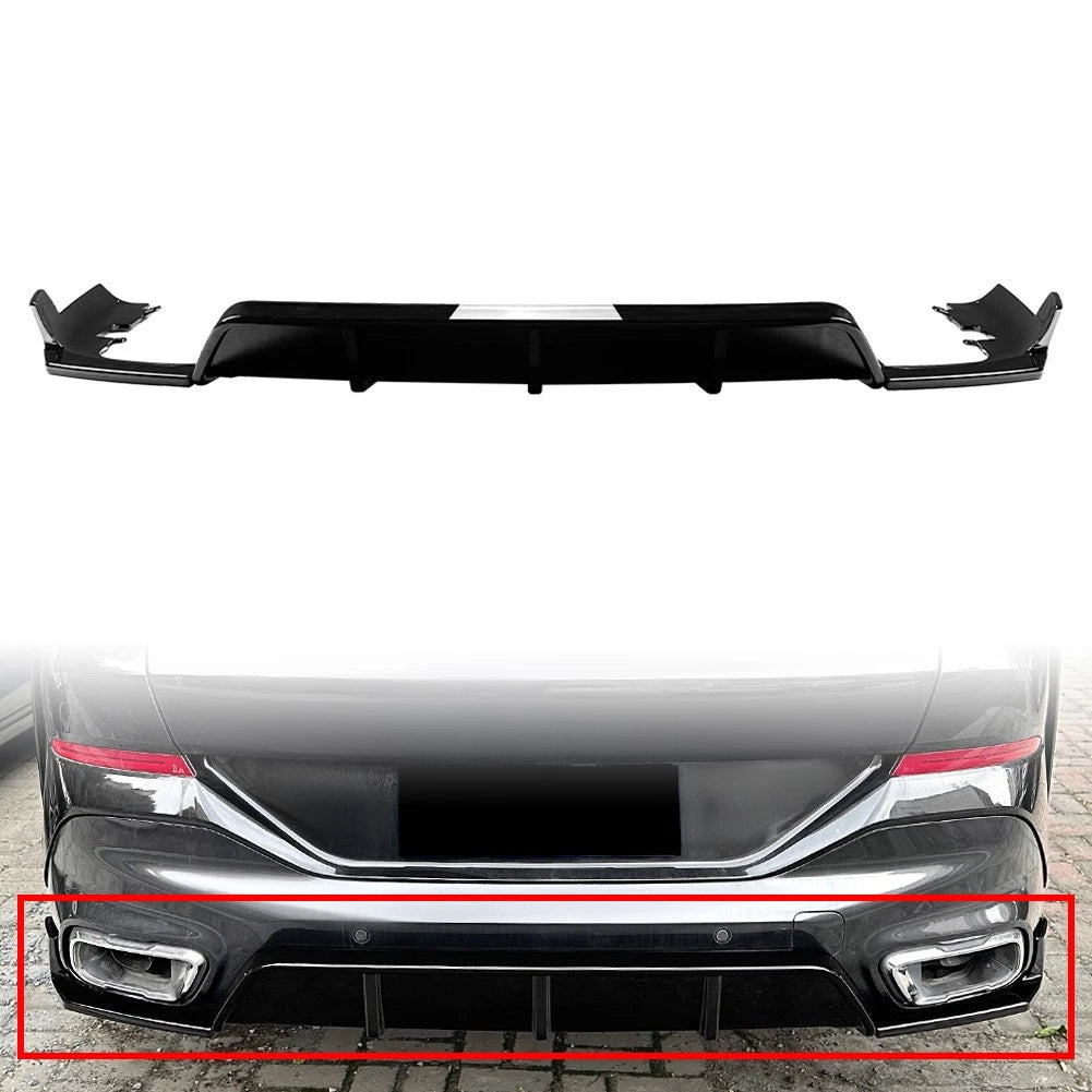 Glossy Black Rear Bumper Splitter Spoiler Lip For BMW X6 G06 M Sport 2019-2024