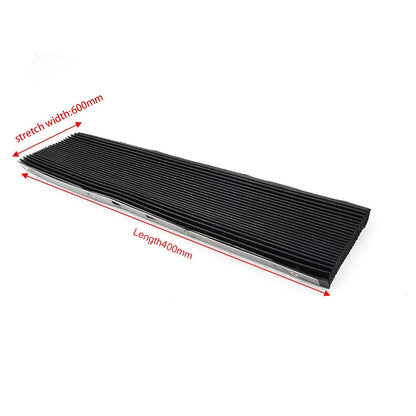 1pc 400x600mm Rubber Accordion Way Cover for Bridgeport Milling Machine Tool Blk
