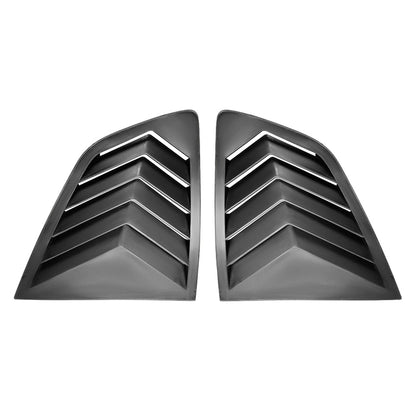 Glossy Black Rear Window Louver Shutter Cover Trim For BMW X3 IX3 G01 2018-2024