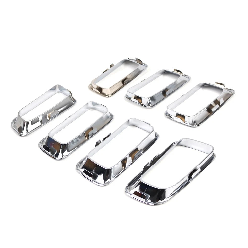 Front Grille Insert Cover Frame Grille Molding Chrome For Jeep Compass 2011-2017
