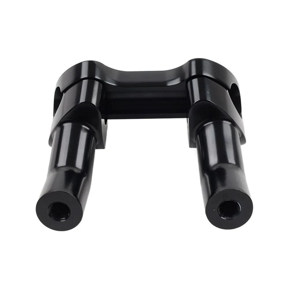 Top Cover 3.5" Handlebar Risers Clamp Black For Harley Dyna Softail Sportster XL