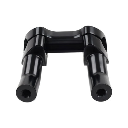 Top Cover 3.5" Handlebar Risers Clamp Black For Harley Dyna Softail Sportster XL