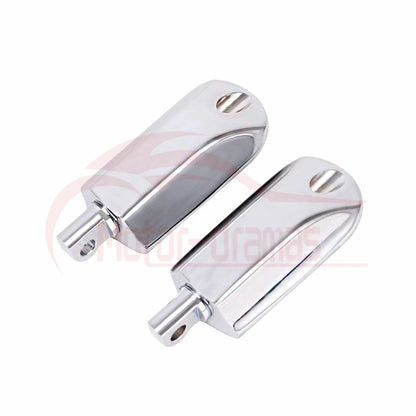 Chrome Male Mount Foot Pegs Footrests For Harley Touring  Softail Fatboy Dyna US