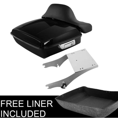 Chopped Trunk Pad Pad Mount Rack Fit For Harley Electra Glide 97-08 07