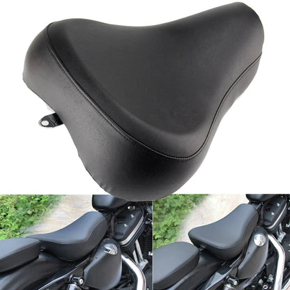 Front Driver Solo Seat Leather For Harley Sportster XL1200 883 72 48 1983-2003