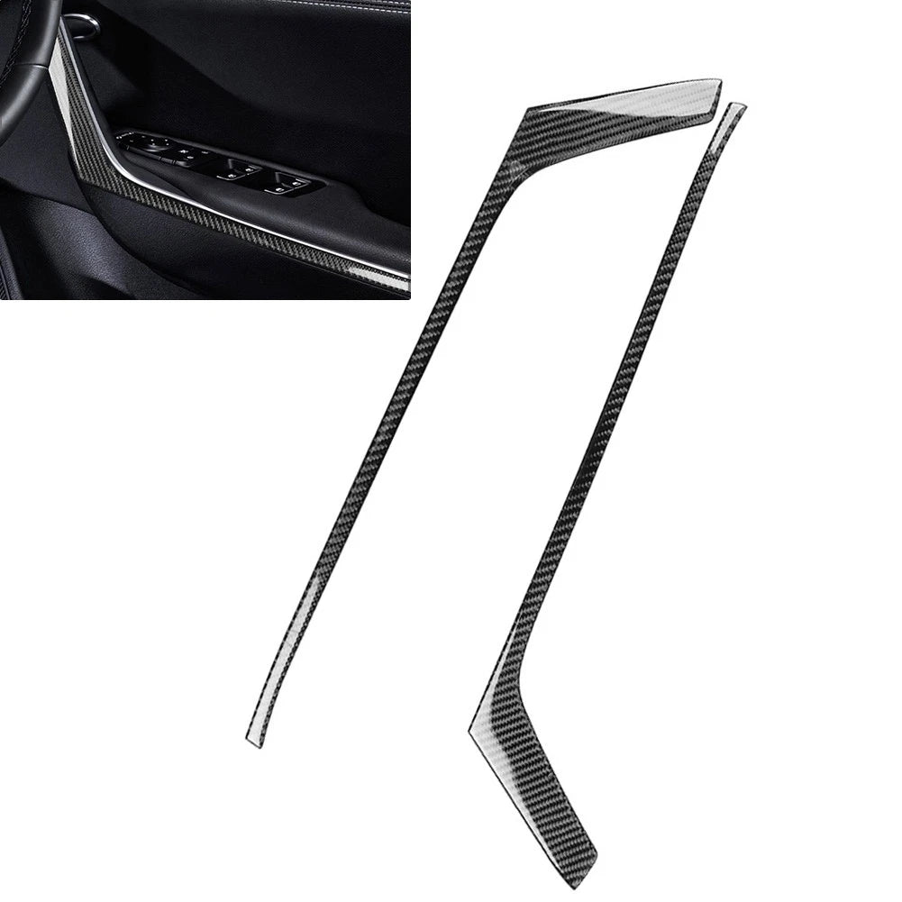 Interior Door Armrest Pusher Handle Cover Trim For Kia Stinger 2018-2023 Black