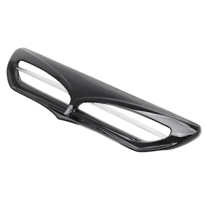 1x Black Batwing Fairing Bent Trim Accent w/ LED Lights Cover Fit Harley Touring