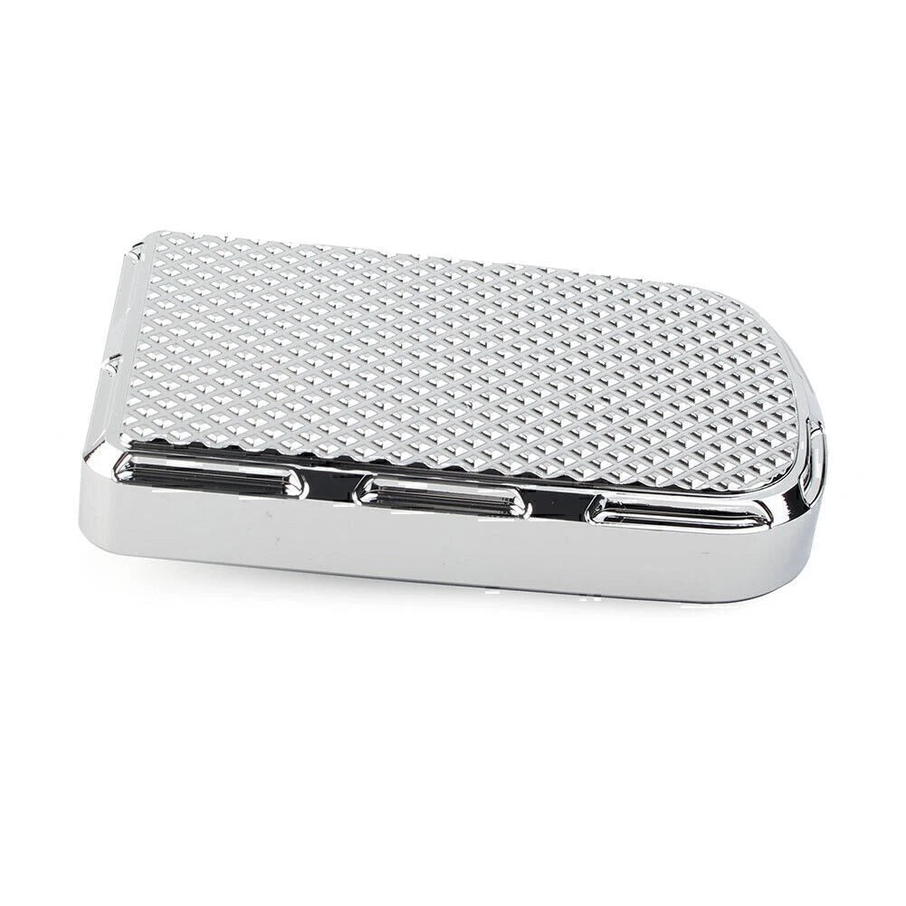 1Brake Pedal Pad Cover For Harley Road & Street Glide Softail Fatboy FLST Chrome