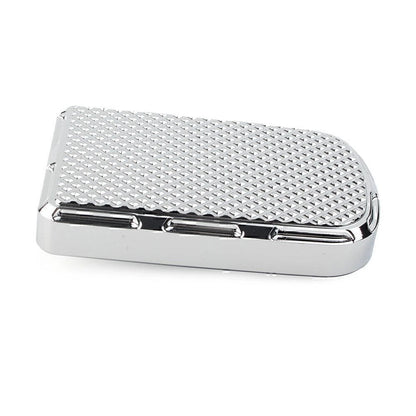 1Brake Pedal Pad Cover For Harley Road & Street Glide Softail Fatboy FLST Chrome