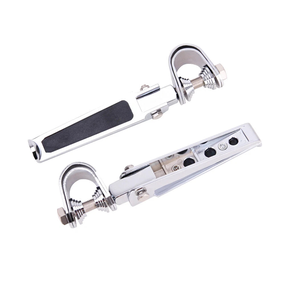 Motorcycle Highway 1"-1-1/4" Engine Crash Bar Foot Pegs For Harley Road King