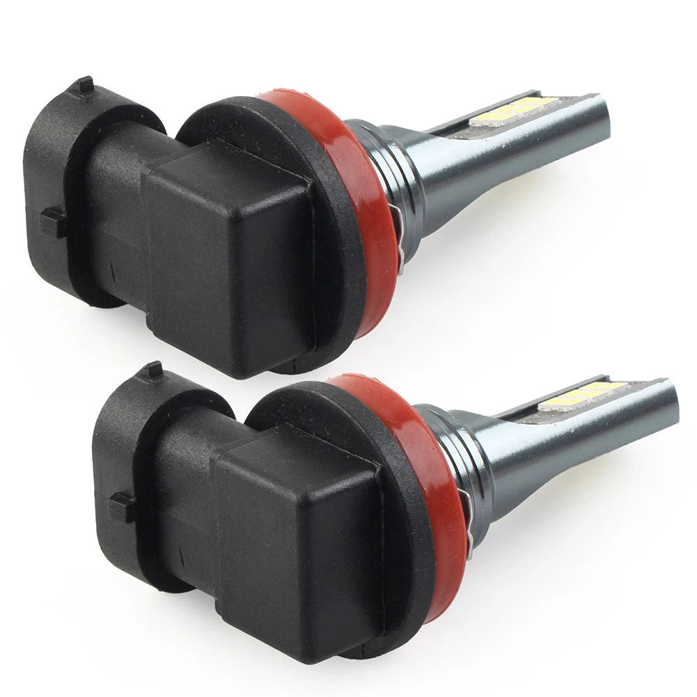 PairH11 LED Lamp Super Bright Bulbs White Light Lamp Fit Car