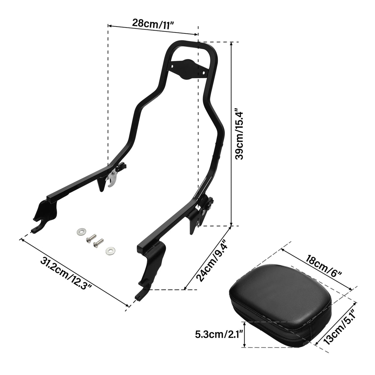 Sissy Bar Backrest Pad For Harley Nightster RH975 2022-25 25 Special RH975S 2025