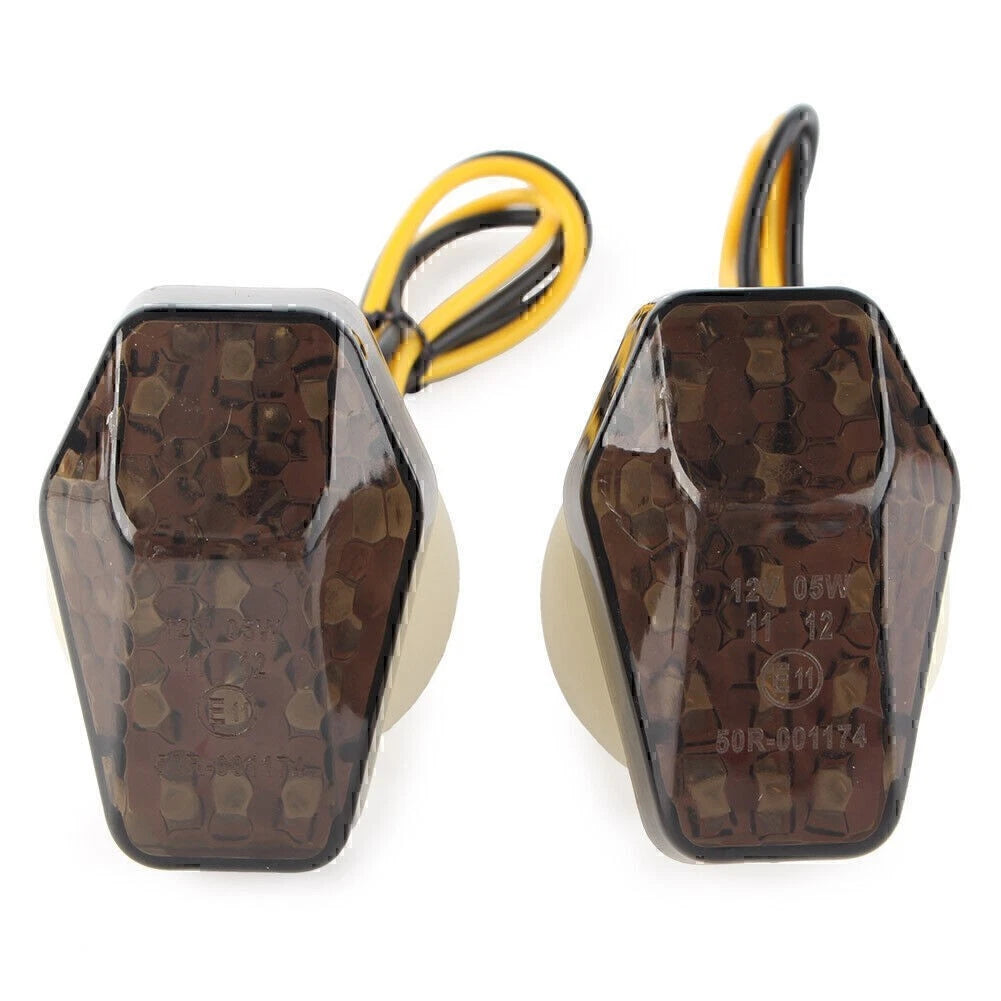 Lens LED Turn Signal Indicators For Suzuki GSXR600 750 Bandit 600S 1200S Smoke