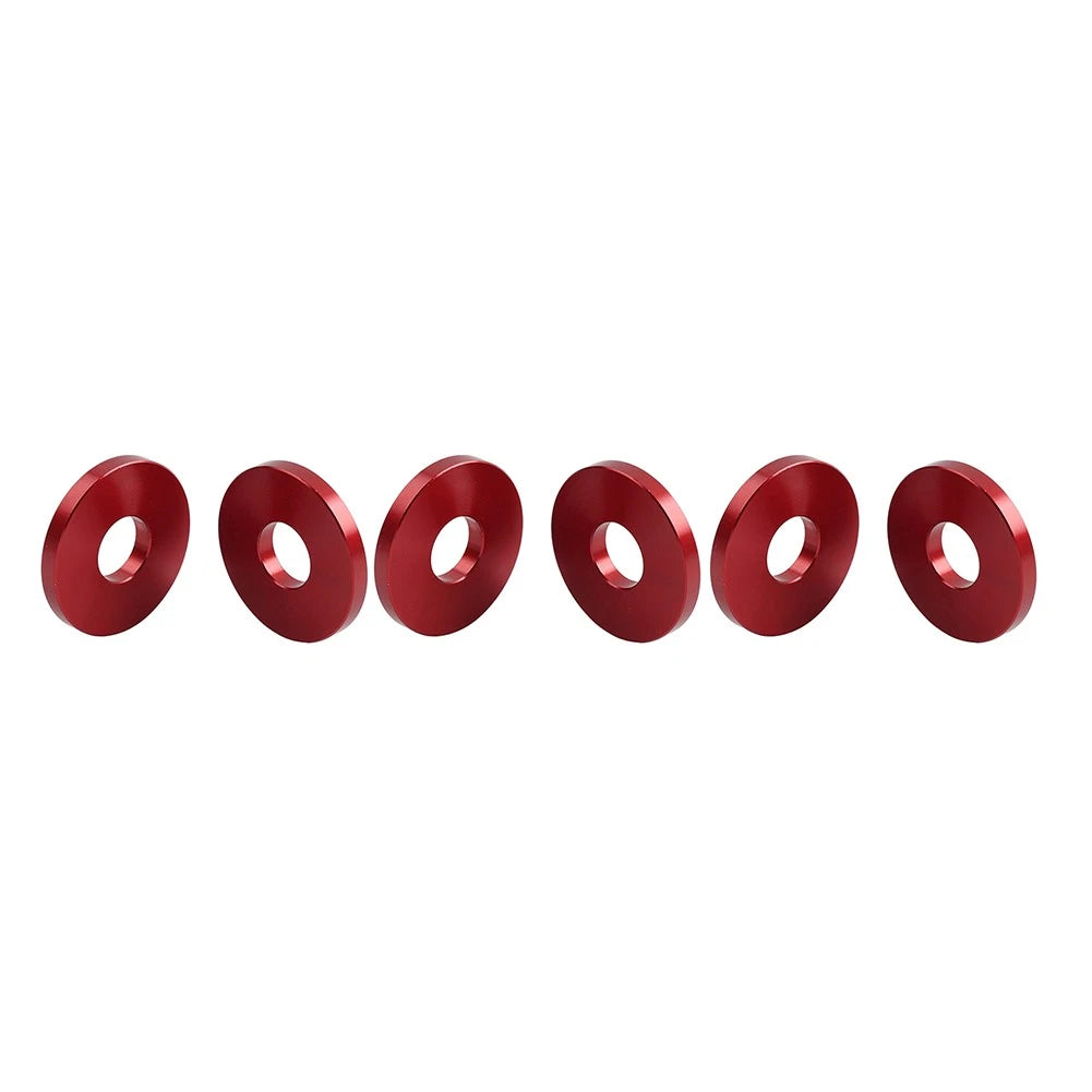 6X Engine Saddlebag Crash Bar Decorative Spacer Ring For Harley Softail Red