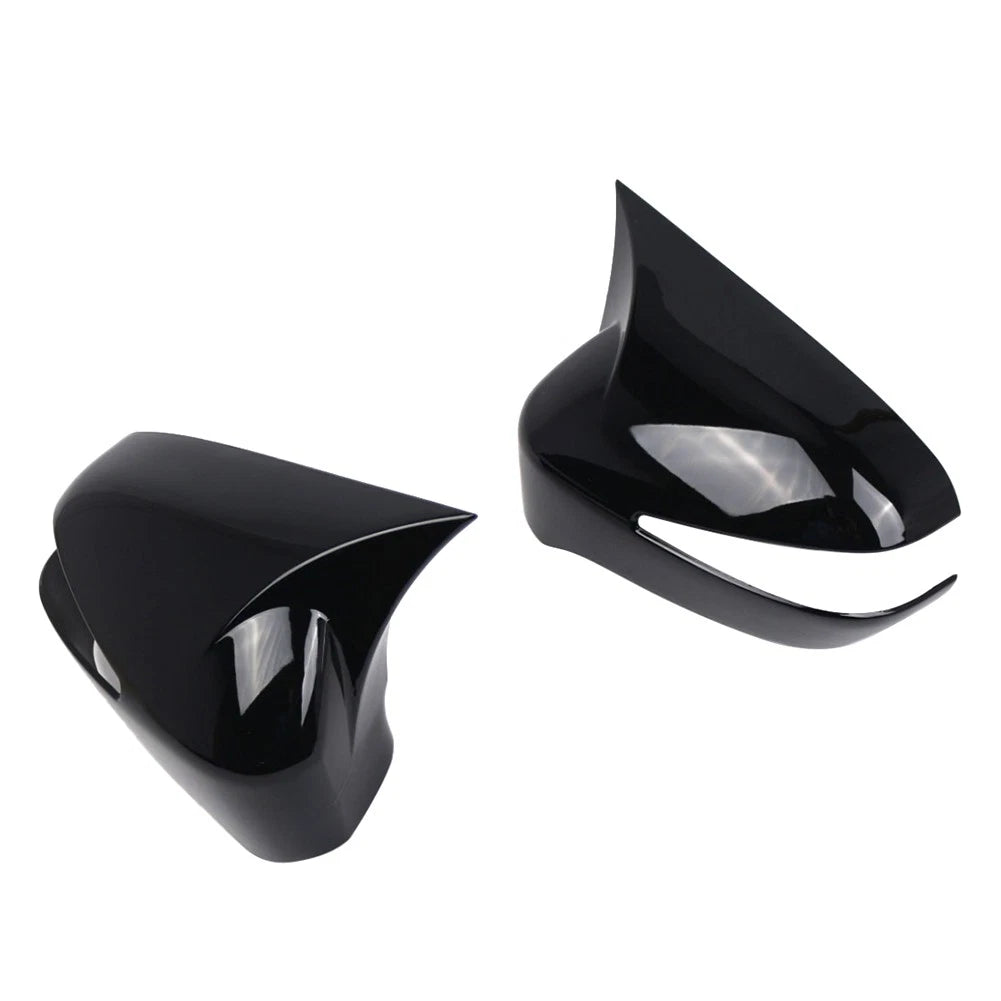 Gloss Black Side Rear View Mirror Cover Cap For Honda Civic 8th 4-Door 2006-2011