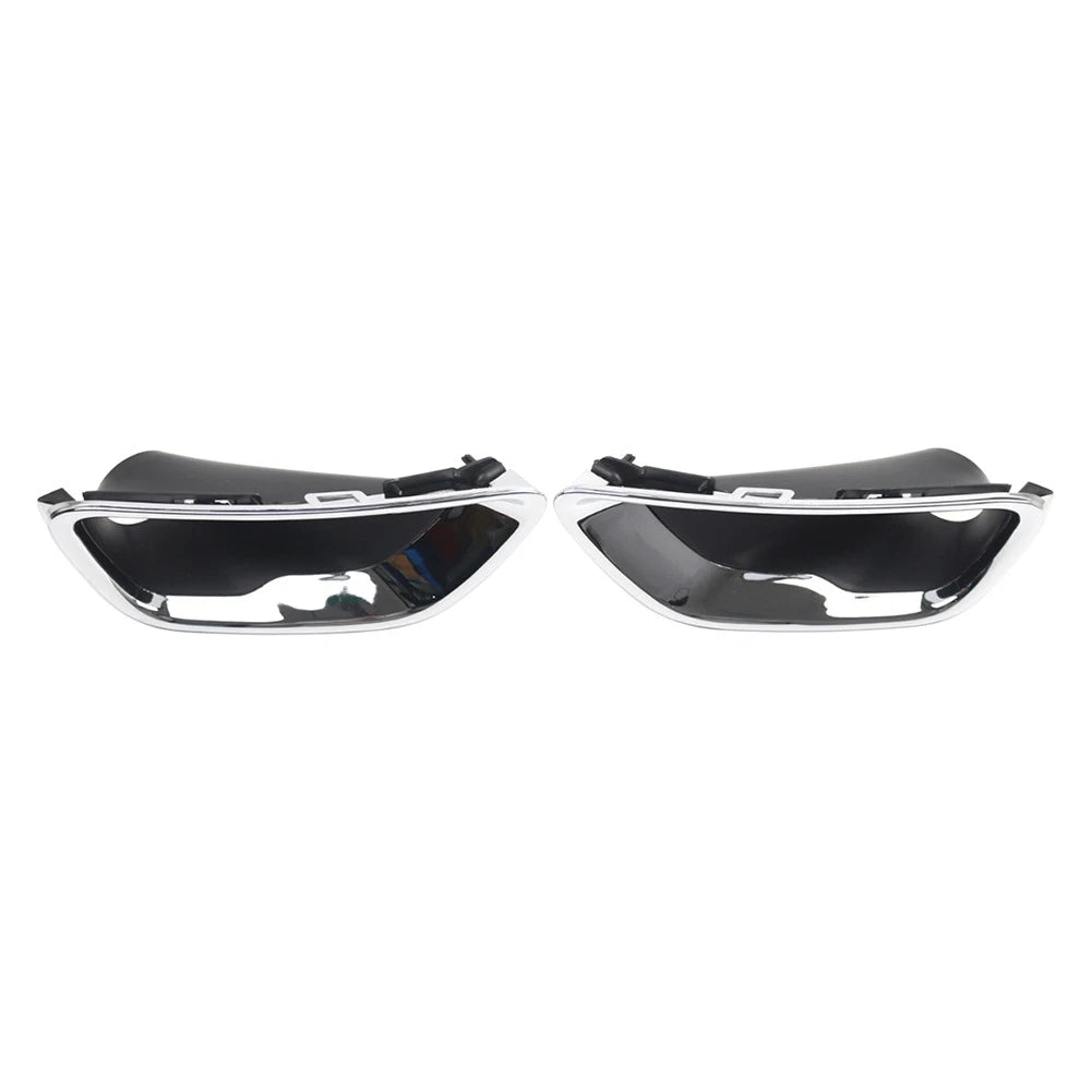 1 Pair Fog Light Lamp Cover Bezel Chrome Trim For Jeep Grand Cherokee 2017-2021
